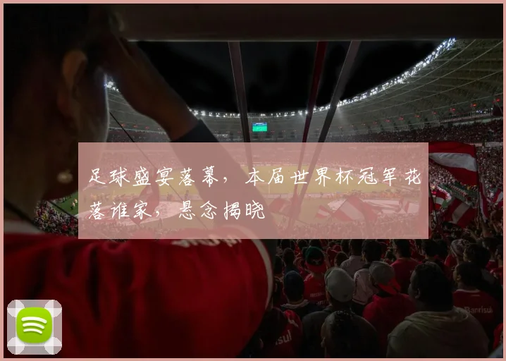 足球盛宴落幕，本届世界杯冠军花落谁家，悬念揭晓